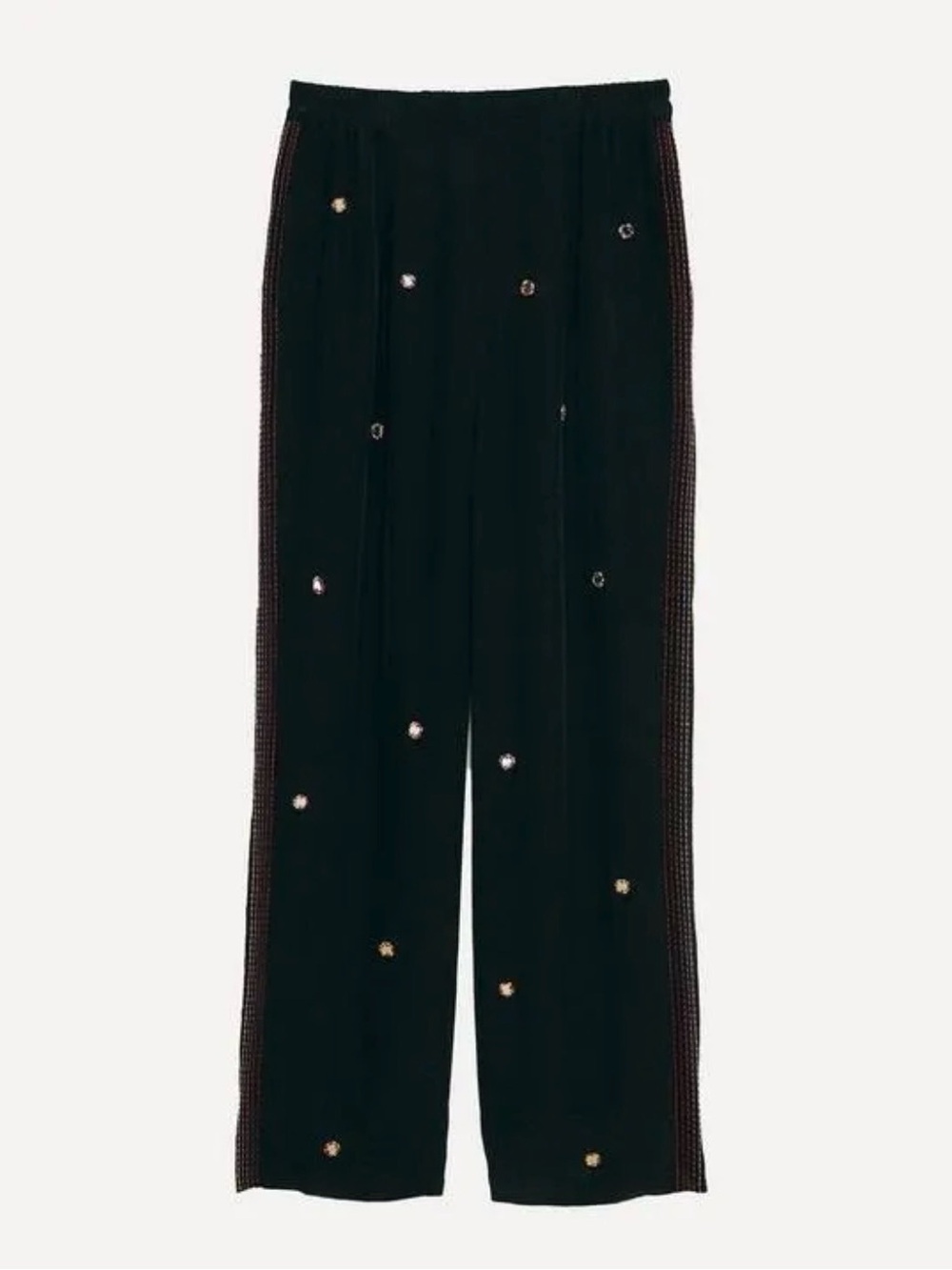 Farm Rio Rainbow Beaded Mirror Trim Pants